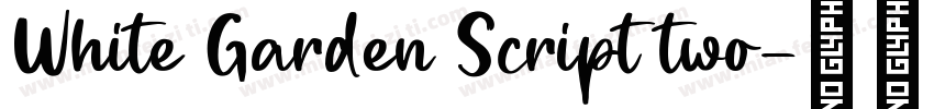 White Garden Script two字体转换